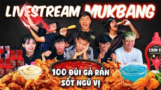 🔴 LIVE Thông Báo HÀO Rời Khỏi Team  Thử Thách Mukbang Ăn 100 Cái Đùi Gà Rán Sốt 5 Vị Samyang x2 [upl. by Eirrem]