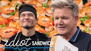 Can a Professional Eater Make the Best Shrimp Sandwich for Gordon Ramsay ft Matt Stonie [upl. by Ahsyia]