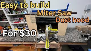 Miter saw dust collection system build Part 1 [upl. by Ballman329]