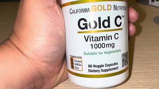 Honest review of Gold C 1000mg by California Gold Nutrition [upl. by Yartnoed164]