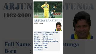 Arjuna Ranatunga  Great Sri Lankan Cricketer [upl. by Notnerb]