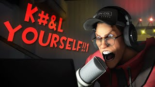 TF2 STREAMER HAS A MELTDOWN LIVE AND RAGE QUITS [upl. by Azer]