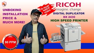 RICOH DX 2430 I Unboxing Installation amp Price I 2023 [upl. by Seravaj]