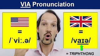 How to pronounce VIA in British English [upl. by Eilegna210]