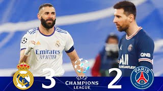 Real Madrid vs PSG 32  round of 16 Champions League 2022 Extended Goals amp Highlights [upl. by Rexferd854]