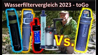 Wasserfiltervergleich 2022  Welches ist der beste Outdoor Wasserfilter toGo [upl. by Nilyak250]