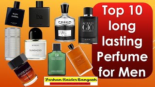 Top 10 long lasting Perfume for Men [upl. by Brinna222]