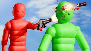 Dynamic NPCs Fight with weapons in Realistic Simulations with Active Ragdoll Physics [upl. by Votaw]