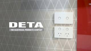 Deta Smart Double Gang Light Switch Touch Activated With Grid Connect [upl. by Christmann921]