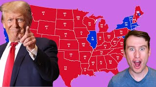 Donald Trump Vs Kamala Harris Based On MOST RECENT Poll in Every State [upl. by Busby]