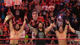 Roman Reigns Rollins amp Styles Vs Drew McIntyre Corbin amp Lashley  WWE Raw 15042019 Español [upl. by Coppins]