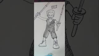 Zoro training DrawingKeshav viranitutorial drawing trending strawhatpiratesart onepiecezoro [upl. by Vardon]