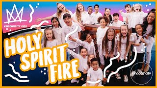 KIDS WORSHIP  KIDS SINGALONG  Holy Spirit Fire  Kingdomcity Kids [upl. by Ahsetel]