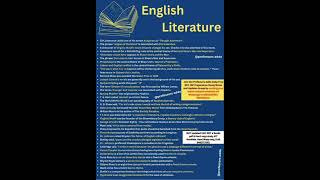 ENGLISH LITERATURE 2024 UGC NET Exam [upl. by Inaluiak]