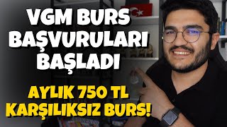 VGM Burs Başvuruları Başladı Aylık 750 TL Burs [upl. by Trebuh]