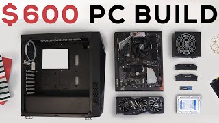 Best 600 Gaming PC Build 2020  RX 5500 XT  Ryzen 3 3100 Full Build Guide [upl. by Lletram972]