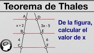 Teorema de Thales geometría ejercicios resueltos [upl. by Ludwog911]