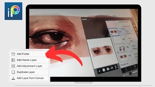 How to add FOLDER in IBISPAINT X digitalart ibispaintx [upl. by Atte]