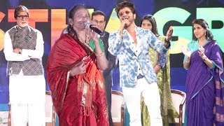 Himesh ReshamiyaRanu Mondal Live Singing New Song On Stage In Public At Swasthagraha 12 Campaign [upl. by Heti]