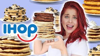 TRYING EVERY IHOP PANCAKE Which one is the best [upl. by Osnofledi]