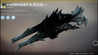 Destiny 2 Harbinger’s Echo Exotic Sparrow [upl. by Arakahs]