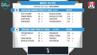 Northern Suburbs Mens 1st Grade v Sunshine Coast Mens 1st Grade [upl. by Ttsepmet]