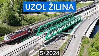 Modernizácia železničného uzla Žilina máj 2024 [upl. by Eednac497]