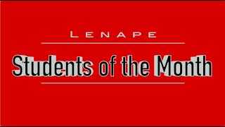 Lenape High School January 2024 Students of the Month [upl. by Feinstein]