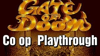 Gate of Doom Co op Playthrough Arcade Dark Seal [upl. by Wrdna]