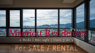 Marriott Residences Penang  2 Beds with 861 sqft For Sale and Rent [upl. by Wenda829]