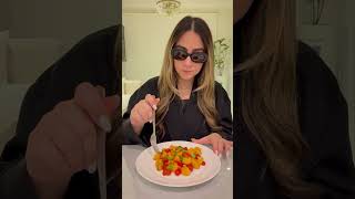 پاستا ذرت و گوجه  Corn amp Tomato Pasta shorts food reels viralvideo asmr غذا اشپزی [upl. by Ecinrahs]