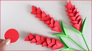 🌹 Paper flowers 🌹 How to make flowers from circlesOrigami DIY [upl. by Damas]