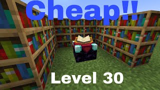 Cheapest level 30 ENCHANTMENT SETUP in Minecraft [upl. by Anitserp250]