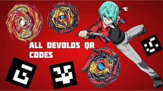 All Devolos QR Codes 2022  BEYBLADE BURST APP [upl. by Ennagem]