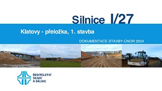 I27 Klatovy přeložka 1 stavba dokumentace stavby 022024 [upl. by Isa]