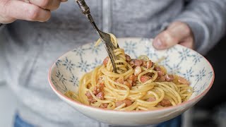 Spaghetti Carbonara Recipe  Classic Italian Pasta Recipe at Home [upl. by Mailiw353]