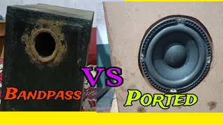 Ported vs Bandpass Box Bass Testing  4 inch Subwoofer Bandpass amp 6 inch Subwoofer Ported Enclosure [upl. by Ycat522]