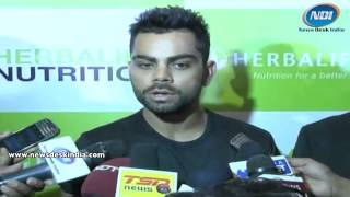 Virat Kohli talking about Herbalife Products [upl. by Aduhey]