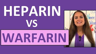 Heparin vs Warfarin Coumadin Nursing Review Anticoagulant Differences [upl. by Miarfe66]