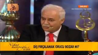 Nihat Hatipoğlu  Diş Fircalamak Oruçu Bozar mı [upl. by Eedoj]