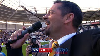 Phil Brown singing after Hull survived relegation [upl. by Seaddon]