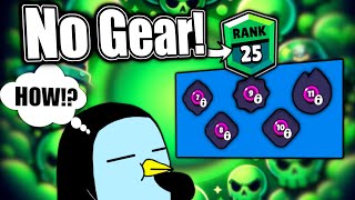 Can I Get A Rank 25 Brawler With ZERO GEAR [upl. by Akcirederf]