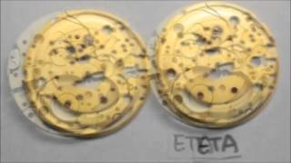 Chinese TC 2824 Clone vs Swiss ETA 2824 2 Watch Movements Co [upl. by Kelleher631]