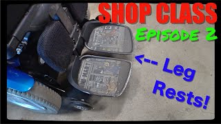 SHOP CLASS EP2 how permobil legrests work [upl. by Anaele]