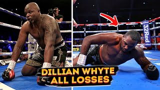 Dillian Whyte ALL LOSSES ALL KNOCKDOWNS 5 fights when Dillian Whyte got Dropped HIGHLIGHTS Boxing [upl. by Gardel49]