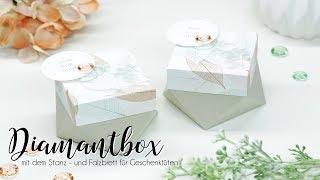 Diamantbox mit dem Stanz und Falzbrett für Geschenktüten [upl. by Annahsor]