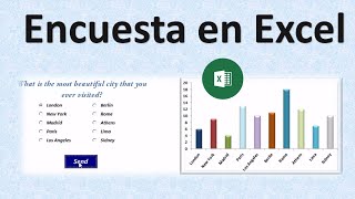 Macros Excel – VBA 18 Crea una Encuesta en Excel y Muestra sus Resultados en un Gráfico [upl. by Raynell]