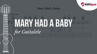 Mary Had a Baby Guitalele Tab [upl. by Monia575]