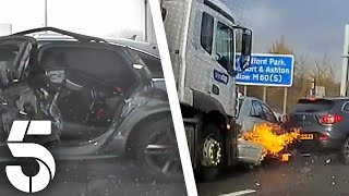 Dashcams Capturing The Chaos Of Britains Streets  The Motorway Cops  Channel 5 [upl. by Wichern]