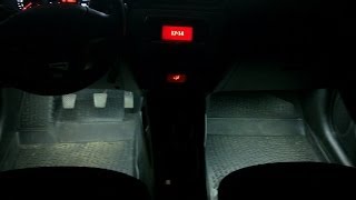 KIA RIO 2013 LED подсветка ног  бардачек  багажник [upl. by Anma]